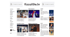 Desktop Screenshot of kazaliste.hr